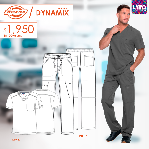 Uniformes medicos Dickies para hombre